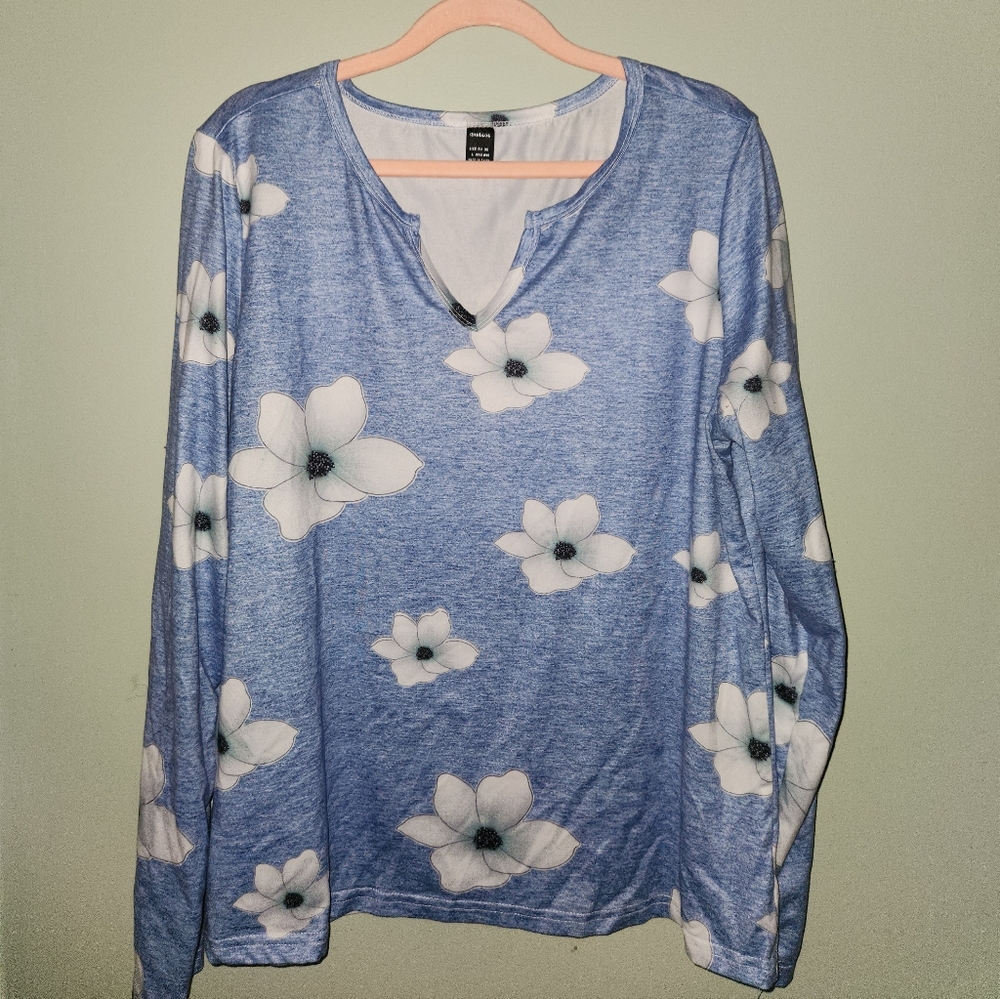 Ranlege Floral Long Sleeve Top